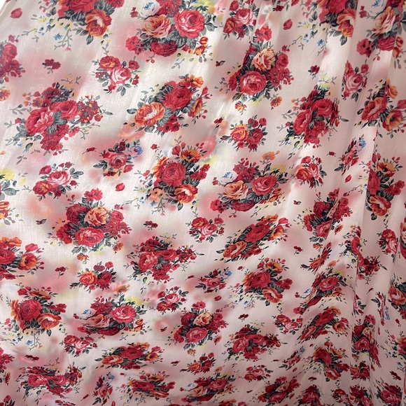 Flowing Blooms Boho Maxi Dress W/Slim Full Skirt, Floral Maxi Dress, Long Sleeve - Picture 8 of 11